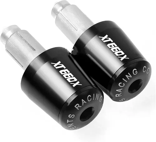 Miniatura 8 de Contrapeso motocicleta 7/8 "0.866 in manillar mano Grips mango barra extremo tapa para Yamaha XT660 X XT660X 2004-2017 2005 2006 2007 2008 2009 2010