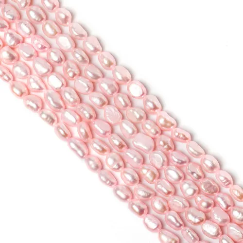 Miniatura 15 de Cuentas de perlas de arroz de agua dulce naturales de 0.35 a 0.35 pulgadas, perlas auténticas de 14 pulgadas, cuentas sueltas para hacer joyas