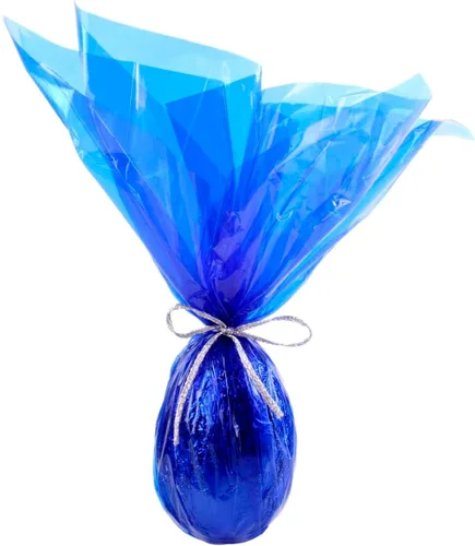 Miniatura 4 de CMFYHM Rollo de envoltura de celofán azul iridescente I 86 cm de ancho X 30 m de largo I Celofán colorido perfecto para canastas, regalos, Azul claro