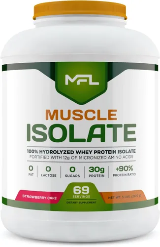 Miniatura 9 de MFL 100% proteína aislada l 1.06 oz de proteína l 0.42 oz de aminoácidos l Keto Friendly l Bajo en carbohidratos l 5 libras (Chocolate Lava)