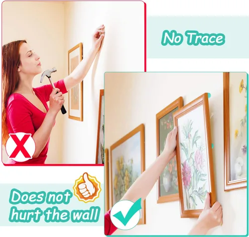Miniatura 7 de Outus 408 piezas adhesivas removibles pegajosas de pared segura masilla multiusos para colgar fotos, museo y fotografía de arte