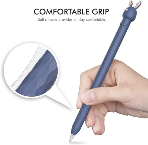 Miniatura 5 de AhaStyle Funda para Apple Pencil de 1ª generación, linda funda de silicona suave de dibujos animados, accesorios compatibles con Apple Pencil de 1ª
