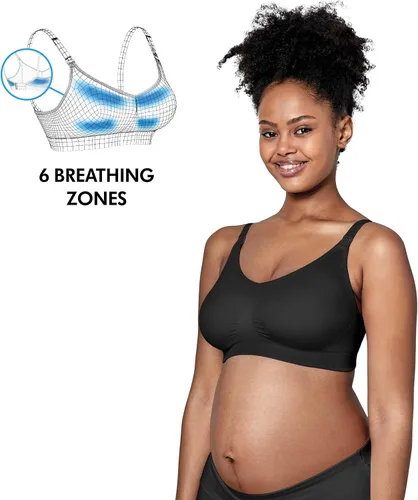 Miniatura 3 de Medela Brasier Keep Cool Ultra sin costuras, brasier de maternidad y lactancia con 6 zonas de respiración, tela suave al tacto y soporte adicional