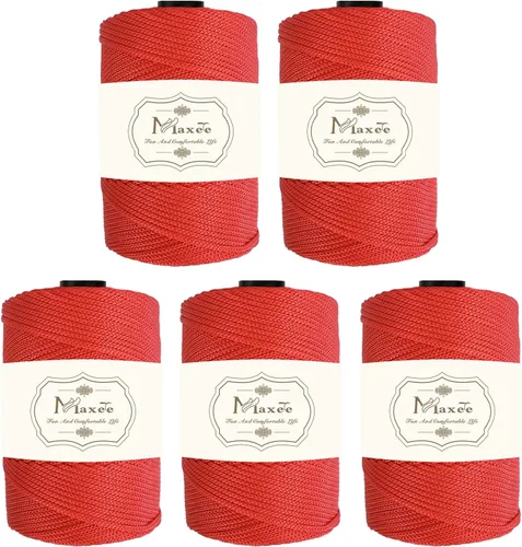 Miniatura 62 de Cordón de macramé premium de poliéster 3 mm × 218 yardas, cordón de macramé 100% polipropileno de 3 mm, ideal para crochet, colgadores de pared, 30