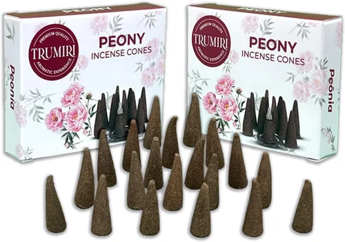 Miniatura 11 de TRUMIRI Incienso ámbar – Paquete de 20 conos (2 x 10) – Incienso de cono perfumado