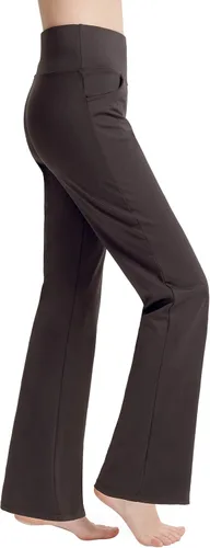 Miniatura 4 de nuveti Pantalones de yoga con corte de bota para mujer, control de abdomen, no se transparentan, pantalones de yoga