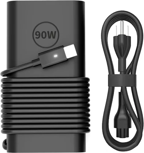 Cargador de portátil USB C de 90 W para Dell XPS 13, Precision 3540, Latitude 3400 3500 5289 5300 2in1,7400 2in1,7300, 7390 2 en 1,7200 2 en