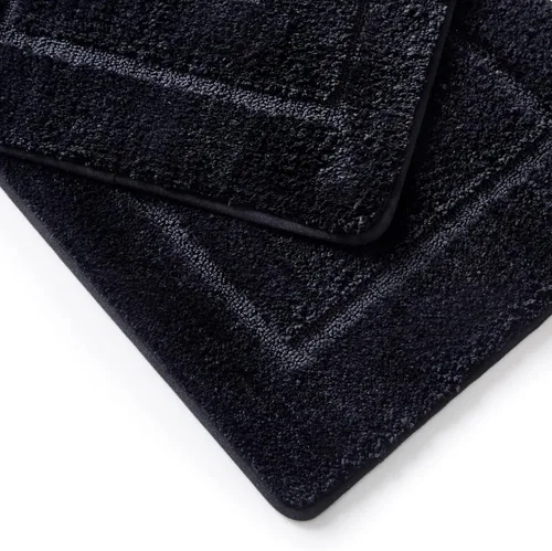 Miniatura 5 de WPM - Juego de alfombras de baño y cortina de ducha con estampado de cebra blanca, alfombra de baño absorbente de lujo, alfombra de felpa