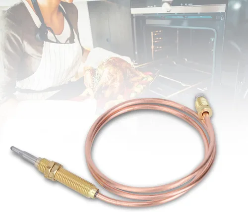 Miniatura 2 de Piezas de repuesto para fogatas de termopar, rosca M8 para quemador de gas, sonda de termopar de 23.622 in, calentador al aire libre, accesorios