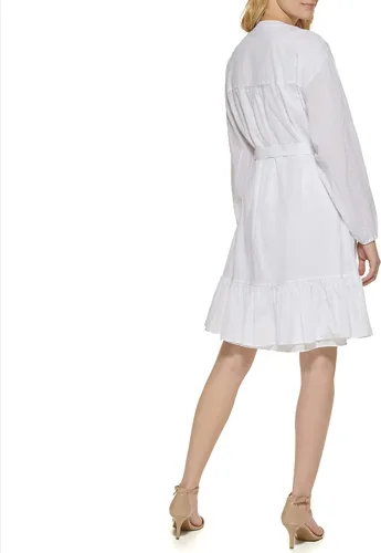 Miniatura 4 de Tommy Hilfiger Women's Chambray Stripe Long Sleeve Shirt Dress