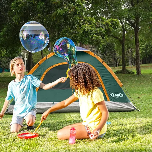 Miniatura 5 de UNP Tienda de campaña de cúpula de 6 personas para 4 estaciones, fácil de montar para acampar y senderismo, ligera y portátil, verde