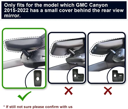 Miniatura 2 de Mangoal Cámara de tablero 4K para GMC Canyon 2015-2022 WD Elevation AT4 Denali (modelo A), aspecto OEM integrado, video UHD 2160P, WiFi integrado