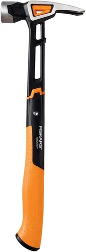 Miniatura 10 de Fiskars Pro IsoCore - Martillo de uso general de 20 oz (15.5") - con garra de extracción, agarre absorbente de impactos y iniciador magnético