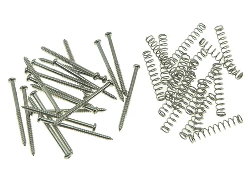 KAISH Paquete de 20 tornillos de montaje para pastilla de bajo para pastillas de precisión P Bass o J Bass o P90 pastillas de barra de jabón níquel