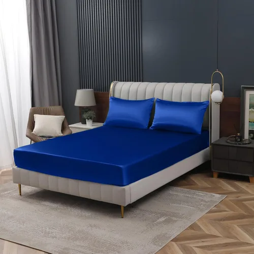 Miniatura 35 de Homiest Sábana Plana de Satén Blanco - Ropa de Cama de Colchón Full de Lujo y Ultra Suave