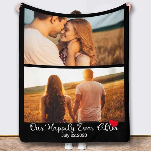 Miniatura 34 de Mantas de fotos, 5 fotos, mantas y mantas personalizadas, manta de fotos personalizada, regalos para familiares, amigos, hombres, mujeres y niños