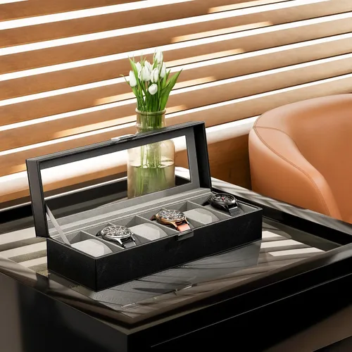 Miniatura 8 de ProCase Paquete de caja de reloj con caja de reloj de 6 ranuras