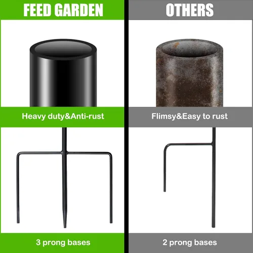 Miniatura 5 de FEED GARDEN Ganchos de pastor pequeños ajustables de 48 pulgadas para exteriores, gancho de jardín para linternas, ganchos de pastor para plantas