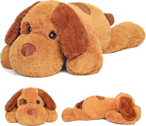 Miniatura 9 de JellyMallow Animales de peluche con peso de elefante, 5 libras y 16 pulgadas, color gris, almohada grande de peluche de elefante con peso, regalo
