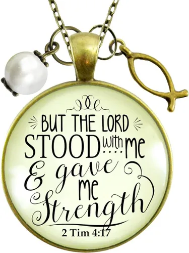 Miniatura 43 de Gutsy Goodness Faith He Cares - Collares hechos a mano con mensaje para mujer cristiana