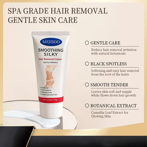 Miniatura 7 de Crema depilatoria para mujeres, crema depilatoria íntima/privada para bikini, púbico, cuerpo, piernas y axilas, larga duración, suave e indolora