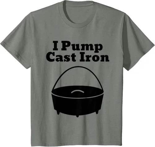 Miniatura 98 de I Pump - Camiseta de hierro fundido para cocinar al horno holandés