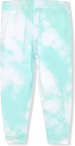 Miniatura 5 de Disney Princess - Paquete de 2 sudaderas con capucha y pantalón deportivo para niñas color verde teñido anudado