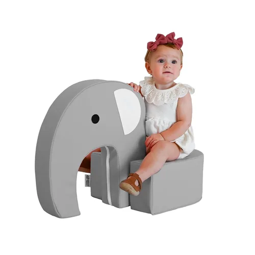 Miniatura 10 de Children's Factory Spike The Dino, Taburete de Espuma Aqua para Niños, Silla de Asiento Suave para Niños Pequeños para Guardería, Preescolar