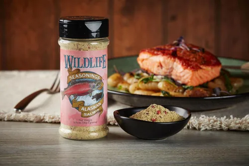 Miniatura 3 de Wildlife Seasonings Condimento de salmón de Alaska – Frotar mariscos con hierbas cítricas para pescado, salmón, atún y camarones – Frotar seco