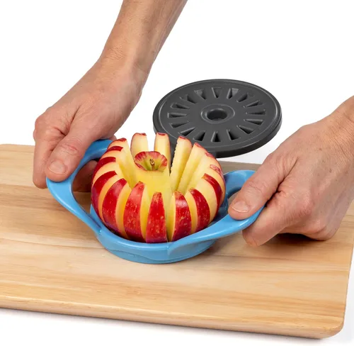 Miniatura 4 de PrepWorks by Progressive - Cortador y descorazonador fino de manzana de 16 rebanadas apto para lavavajillas con cubierta de seguridad adjunta