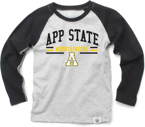 Miniatura 65 de Wes and Willy NCAA playera raglán de manga larga para niños