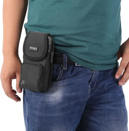 Miniatura 2 de Perilogics Funda de nailon para cinturón de teléfono celular compatible con iPhone 17 Pro Max, 16 Pro Max, 16 Plus, 15 Pro Max, 15 Plus, 14 Pro Max
