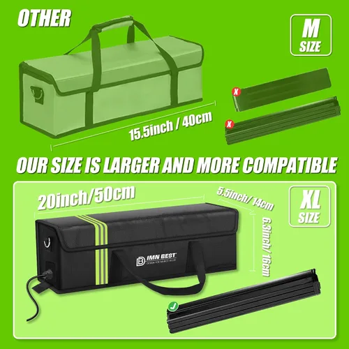 Miniatura 5 de ImnBest Bolsa de batería Ebike, resistente al fuego, impermeable y a prueba de explosiones, bolsa de seguridad Lipo para almacenamiento, transporte