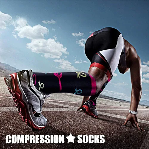 Miniatura 121 de CHARMKING - Calcetines de compresión para mujeres y hombres (3 pares), 15-20 mm Hg, el mejor apoyo para atletismo, running o ciclismo, mejora