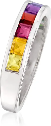 Miniatura 3 de Ross-Simons 0.90 ct. t.w. Multi-Gemstone Ring in Sterling Silver