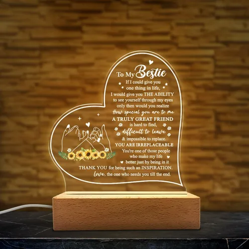 Miniatura 9 de SANDJEST Luz nocturna acrílica, regalos cristianos para mujeres, regalos inspiradores con versículos de la Biblia, decoración religiosa