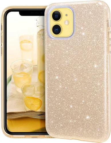 Miniatura 15 de MATEPROX - Carcasa para iPhone 11 y 2019, de 6.1" diseño de brillantes para niñas y mujeres, Azul