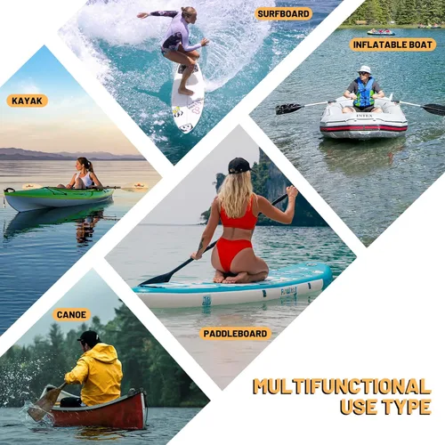 Miniatura 4 de FunWater Bolsa de almacenamiento de malla elástica para tabla de remo, tabla de surf, kayak, barco, canoa y rafting