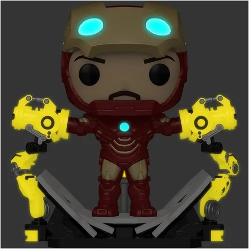 Miniatura 2 de Funko Iron Man 2 Pop! Marvel Mark IV - Cabeza de vinilo de 6 pulgadas exclusiva de Iron Man #905 [Deluxe, Glow in the Dark]