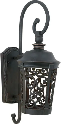 Maxim Lighting Whisper - Lámpara de pared oscura para exteriores | Acabado de bronce | Lámpara de pared exterior de transición | Ideal para porches,