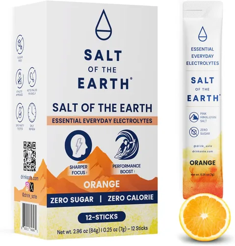 Miniatura 17 de Salt of the Earth - Polvo de electrolitos premium sin azúcar - Hecho con sal rosa del Himalaya - Paquetes de polvo para hidratación Ingredientes