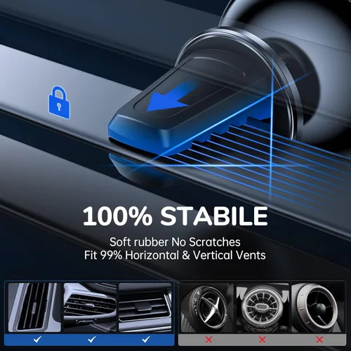 Miniatura 3 de SYNCWIRE Soporte magnético para teléfono para automóvil, giratorio de 360°, imanes súper fuertes, ventilación de aire, soporte para teléfono celular