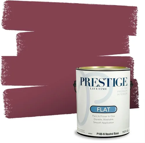 Miniatura 5 de Prestige Paints - Pintura exterior e imprimación en uno, 1 galón, plano, E500-P-A011GP