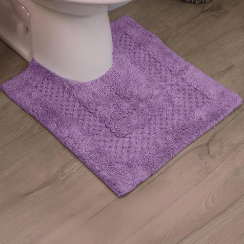 Miniatura 65 de Home Weavers Classy - Juego de alfombras de baño 100 % algodón, decoración de baño, lavable, extrasuave y absorbente, tapete de cocina, juego de Aqua