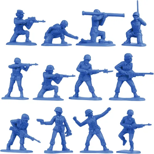 Miniatura 3 de BMC - Figuras de plástico para mujer, 36 unidades, color azul, fabricadas en Estados Unidos