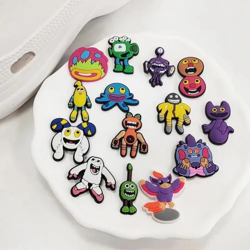 Miniatura 3 de Dijes para zapatos de juego, 15 unidades, diseño de monstruos