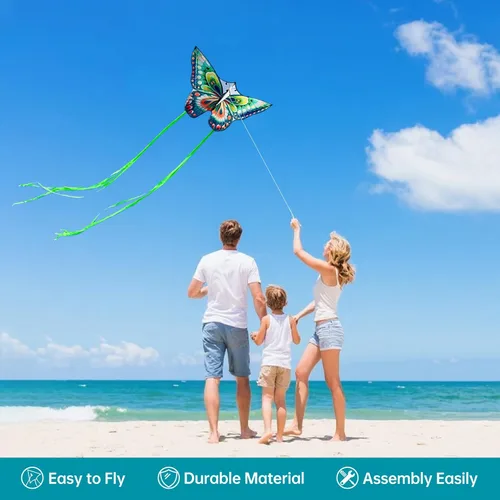 Miniatura 3 de Mint's Colorful Life Butterfly Kite for Kids & Adults, 55" x 28" Large Kite for Boys & Girls, Easy to Fly Kites for Beginners, Beach Single Line