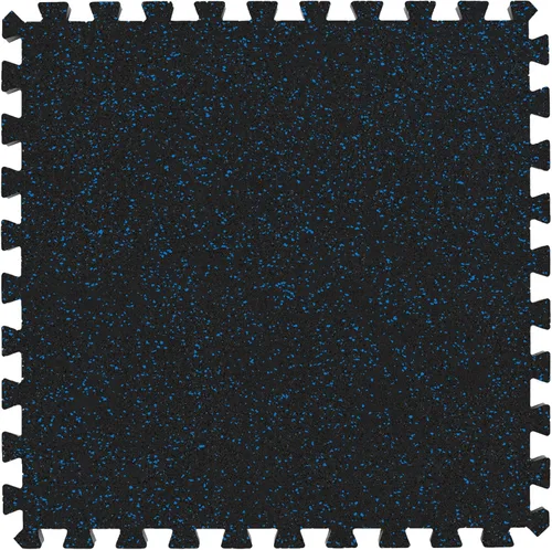 IncStores baldosas de goma suave entrelazadas para el gimnasio – Alfombrillas perfectas para gimnasios en casa, locura, P90X, Cardio y más Azul 10%