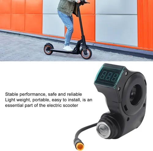 Miniatura 4 de Alomejor Cerradura eléctrica del interruptor del manillar de la vespa de 10 pulgadas, construcción del ABS, pantalla digital de la energía