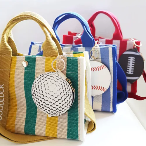 Miniatura 5 de Mini Momo Llavero deportivo para monedero, monedero, colgante Llavero de juego de pelota, bolsa con cremallera, lindo tenis, baloncesto, béisbol